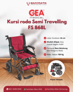 Kursi Roda Semi Travelling FS 868L